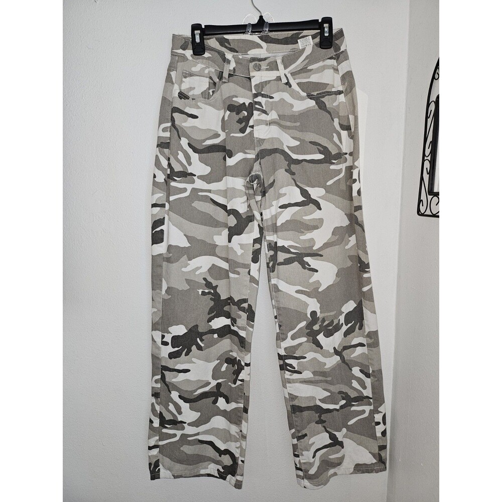 Juniors  Wide Leg Pant Jean Cotton Sz 27 Grunge  Skater Girl